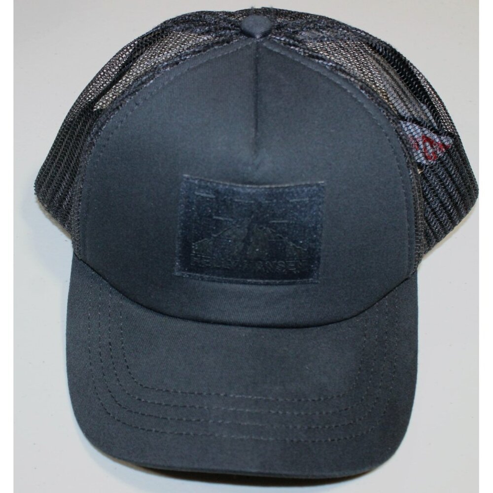 Helly Hansen Nord Mountain Print Trucker Hat Cap Black Snapback One size